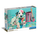 Clementoni Παζλ High Quality Collection Σκυλάκι Δαλματίας 500 τμχ - Compact Box