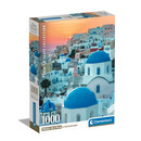 Clementoni Παζλ High Quality Collection Σαντορίνη 1000 τμχ - Compact Box