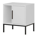 Κομοδίνο Glynn Megapap Χρώμα Λευκό 45x35x50εκ.