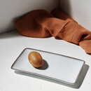 Estia Πιατελα Ορθογωνια Pearl Πορσελανινη 27x16cm White