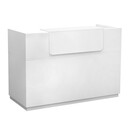Γραφείο Reception Lemmon Megapap Χρώμα Λευκό 160x70x110εκ.