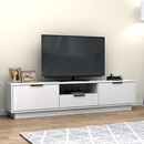 Έπιπλο Τηλεόρασης Mensa Megapap Χρώμα Λευκό 180x35x43cm.
