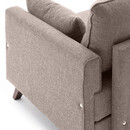 Πολυθρόνα Bella Megapap Υφασμάτινη Χρώμα Κρεμ 82x81x85εκ.