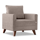 Πολυθρόνα Bella Megapap Υφασμάτινη Χρώμα Κρεμ 82x81x85εκ.