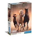 Clementoni Παζλ High Quality Collection Άλογα 1000 τμχ - Compact Box