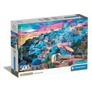 Clementoni Παζλ High Quality Collection Σαντορίνη 500 τμχ - Compact Box
