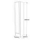 Παπουτσοθήκη ArteLibre DEPTFORD Πεύκο Μοριοσανίδα/Μέταλλο 35.5x35.5x180cm