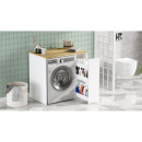 Έπιπλο Πλυντηρίου ArteLibre FINSBURY Λευκό/Φυσικό Μοριοσανίδα 93.5x60x88.3cm