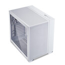 Lian Li O11 AIR MINI White PC Case ATX / M-ATX with 3 standard Fans (front 120mmx2, rear 120mmx1) Me