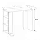 Γραφείο Εργασίας Netenia Megapap Χρώμα Ανθρακί 90x40x74εκ. Γραφείο Εργασίας Netenia Megapap Χρώμα Ανθρακί 90x40x74εκ.