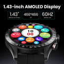 Haylou Solar Pro Black -  Call Watch 1,43 AMOLED 466x466 20d 100 faces BT5.3 IPX8 Waterproof