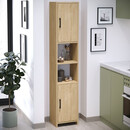 Ντουλάπι Κουζίνας - Μπάνιου Hobbes Megapap Χρώμα Sapphire oak 35x30x182,3εκ.