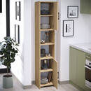 Ντουλάπι Κουζίνας - Μπάνιου Hobbes Megapap Χρώμα Sapphire oak 35x30x182,3εκ.