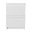 Κομοδίνο Breve Megapap Χρώμα Λευκό 39,8x41,8x55εκ.