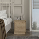 Κομοδίνο Conve Megapap Χρώμα Sapphire oak 40x35x45εκ.