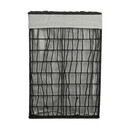 Estia Καλαθι Απλυτων Nest 37x22x55cm 2 Θεσεων Μαυρο