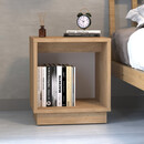 Κομοδίνο Gino Megapap Χρώμα Sapphire oak 40x35,3x48εκ.