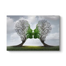 Πίνακας σε Καμβά "trees Growing With Love" Megapap Ψηφιακής Εκτύπωσης 100x70x3εκ.