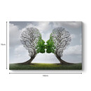 Πίνακας σε Καμβά "trees Growing With Love" Megapap Ψηφιακής Εκτύπωσης 100x70x3εκ.