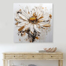 Πίνακας σε Καμβά "daisy" Megapap Ψηφιακής Εκτύπωσης 80x80x3εκ.