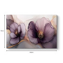 Πίνακας σε Καμβά "purple Peonies" Megapap Ψηφιακής Εκτύπωσης 100x70x3εκ.