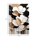 Πίνακας σε Καμβά "abstract Flower" Megapap Ψηφιακής Εκτύπωσης 70x100x3εκ.