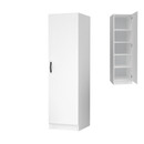 Ντουλάπα Ρούχων Victoria Megapap Μονόφυλλη Χρώμα Λευκό 50x60x181εκ.