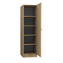 Ντουλάπα Ρούχων Victoria Megapap Μονόφυλλη Χρώμα Φυσικό Οξιάς 50x60x181εκ.