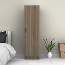 Ντουλάπα Ρούχων Victoria Megapap Μονόφυλλη Χρώμα Καρυδί 50x60x181εκ.