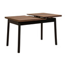 Τραπέζι Jemmy Megapap Επεκτεινόμενο Χρώμα Καρυδί - Μαύρο 120/153x75x77εκ.