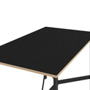 Τραπέζι Adoro Megapap Χρώμα Μαύρο 140x80x75εκ.