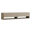 Έπιπλο Τηλεόρασης Επιτοίχιο Arges Megapap Χρώμα Travertine 140x29,6x30εκ.