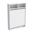 Τραπέζι Επιτοίχιο Πτυσσόμενο Bracke Megapap Χρώμα Λευκό 70x15x96εκ.