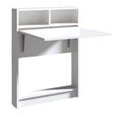 Τραπέζι Επιτοίχιο Πτυσσόμενο Bracke Megapap Χρώμα Λευκό 70x15x96εκ.