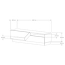 Έπιπλο Τηλεόρασης Koza Megapap Χρώμα Travertine 160x40x45εκ.