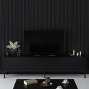 Έπιπλο Τηλεόρασης Lord Megapap Χρώμα Μαύρο 180x30x47εκ.