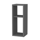 Κομοδίνο Επιτοίχιο Sault Megapap Χρώμα Ανθρακί 23,2x22x59,6εκ.