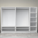 Ντουλάπα Ρούχων Victoria Megapap Πεντάφυλλη με Συρτάρια Χρώμα Λευκό 250x60x181εκ.