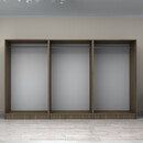 Ντουλάπα Ρούχων Victoria Megapap Εξάφυλλη Χρώμα Καρυδί 300x60x181εκ.