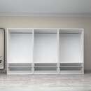 Ντουλάπα Ρούχων Victoria Megapap Εξάφυλλη με Συρτάρια Χρώμα Λευκό 300x60x181εκ.