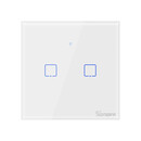 Sonoff Έξυπνος Διακόπτης Χωνευτός Wifi t0 eu tx (2 Καναλιών) (Λευκό)