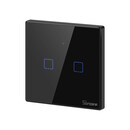 Sonoff Έξυπνος Διακόπτης Χωνευτός Wifi + rf 433 t2 eu tx (2 Καναλιών) (Μαύρο)
