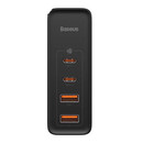Baseus Φορτιστής Ταξιδιού Gan2 pro Quick 2xusb + 2xusb-c 100w eu (Μαύρο)