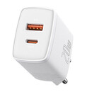 Baseus Φορτιστής Compact Quick Charger Usb, usb-c 20w (Λευκό)