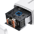 Baseus Φορτιστής Compact Quick Charger Usb, usb-c 20w (Λευκό)