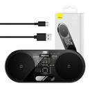 Baseus Διπλός Ασύρματος Φορτιστής qi με Ψηφιακή Οθόνη Led, 20w (Μαύρο)