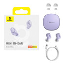 Baseus Ασύρματα Ακουστικά tws Bowie Wm01 (Λιλά)