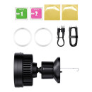 Baseus Μαγνητική Βάση/ασύρματος Φορτιστής Κινητού για το Αυτοκίνητο Magpro 15w (Μαύρο)