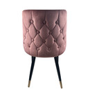 Καρέκλα Τραπεζαρίας ArteLibre QUEENS Σάπιο Μήλο/Μαύρο Βελούδο/Μέταλλο 51x58x83cm