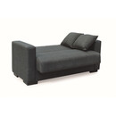 ROVER DARK GREY ΥΦΑΣΜΑ 2ΘΕΣΙΟΣ ΚΑΝΑΠΕΣ/ΚΡΕΒΑΤΙ ΜΕ ΑΠΟΘ.ΧΩΡΟ 150Χ80εκ.